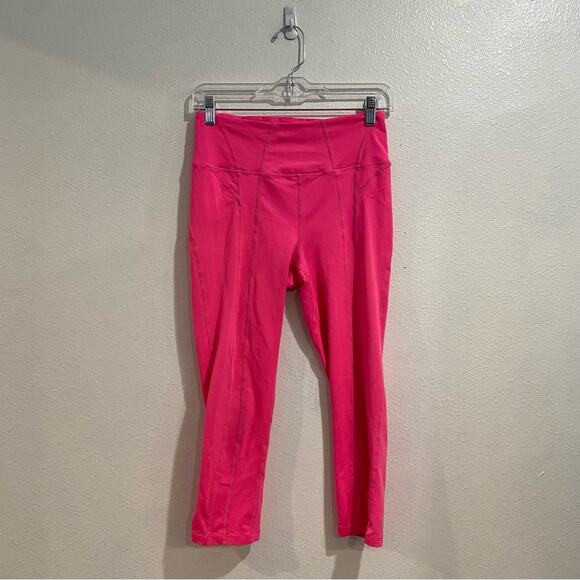 Free People Movement Pink Crop Leggings Sz S - Picture 1 of 10